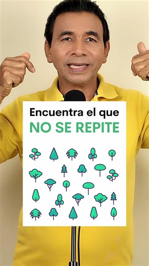 Find the tree that does NOT repeat. Have fun with this game!