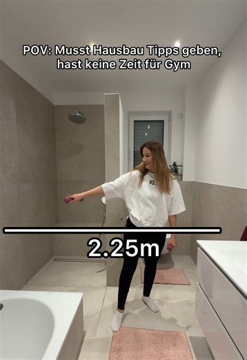 Badezimmer Maße | Keine Zeit für Gym - Keine Ausreden #hausbau #bathoom #bathroomdesign