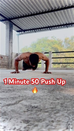 50 Push-Ups Challenge 💪 | No Excuses | Calisthenics Power #PushUpChallenge#50PushUps#trending#gym