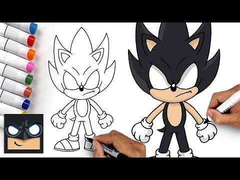 How To Draw Dark Sonic