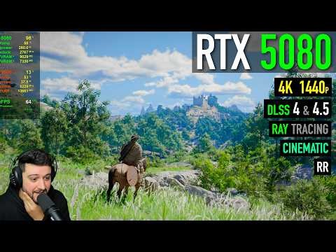 RTX 5080 - Crimson Desert - Gameplay Benchmarks at 4K & 1440p (DLSS 4, 4.5, RR)