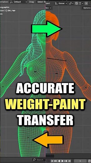 Blender: RELIABLE Weight-Paint Transfer