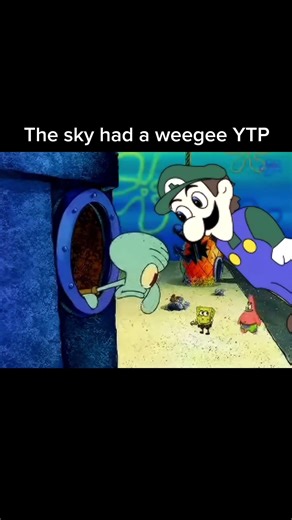 The sky had a weegee #thegreatmemereset #greatmemereset #ytp #memes #spongebob #weegee #funny