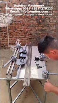 Máquina manual para fabricação de cabides de arame para roupas
