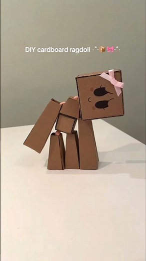 How to Make a DIY Cardboard Ragdoll | Easy Cute Craft Tutorial#ragdolls #shorts