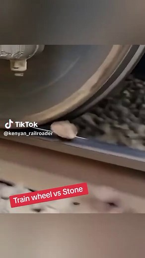Train Wheel Impact on Stone: A Fascinating Experiment