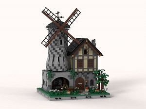 LEGO MOC-41768 Classic Castle - Windmill modular (Castle 2020)