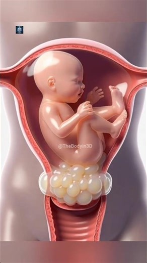 Fetal Behavior in Womb and Prenatal Growth 3D Medical Animation #biology #fetalmovement #anatomy