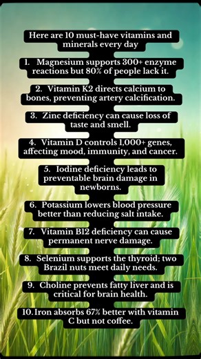 1.6K views · 432 reactions | Here are 10 must-have vitamins and...