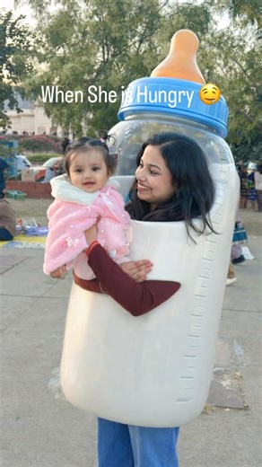 Vyomika Verma | Baby Girl 🎀 on Instagram: "How I see Her Vs How she looks at me 😂"