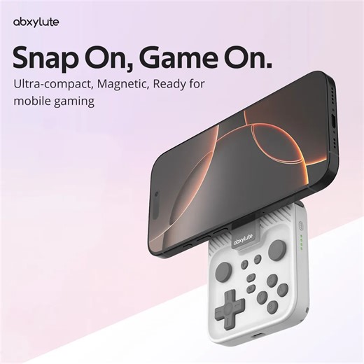 Abxylute is working on a magnetic snap-on game controller for smartphones - Liliputing