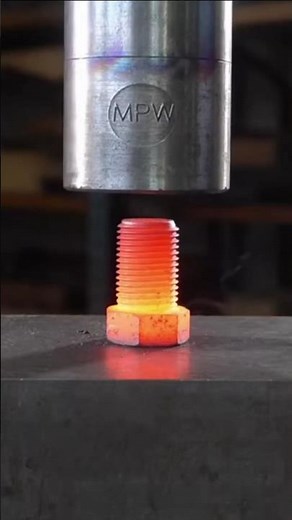 Red-Hot Threaded Bolt vs Hydraulic Mega Press 🔥 | MPW