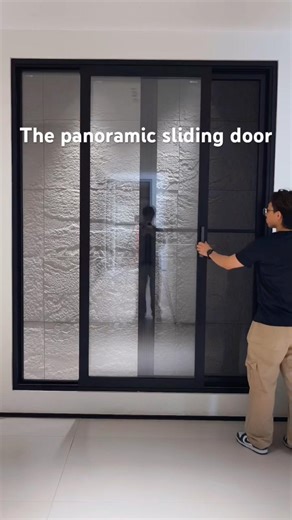 The panoramic sliding door #aluminium #home #interiordesign #doors #slidingdoor #sliding #panoramic