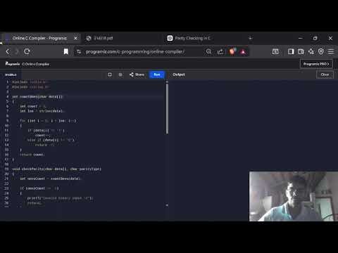 Data Communication Practicals - Parity Check Error Detection