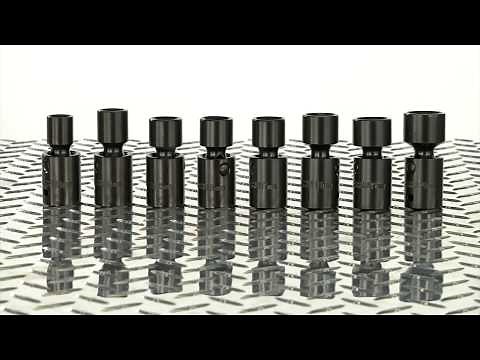 Klutch Universal Joint Impact Socket Set - 8-Pc, 1/2In. Drive, Metric