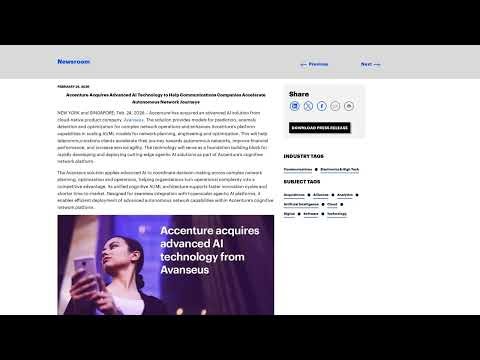 Accenture's Bold Move: AI Acquisition to Transform Telecom Networks!