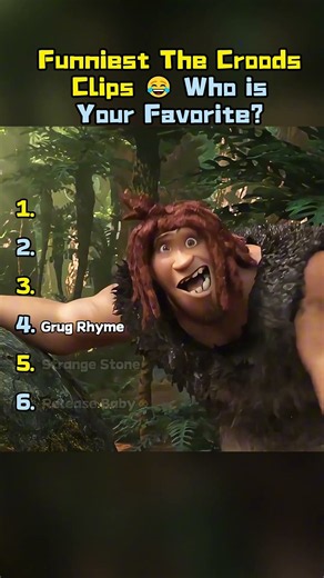 Funniest The Croods Clips 😂 Who is Your Favorite#ranking#croods#funny