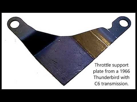 1961-66 Thunderbird Throttle Linkage and Throttle Support Plate Familiarization.