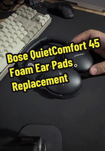 Bose QuietComfort 45 Foam Ear Pads Replacement #bose #qc45 #quietcomfort45 #bosequietcomfort45 #replacementearpads