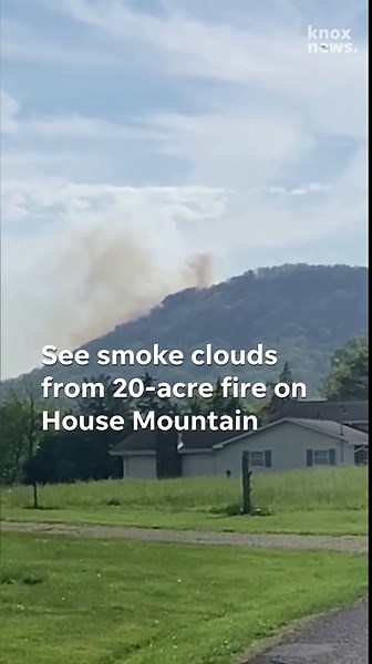 See smoke clouds from 20-acre House Mountain brush fire