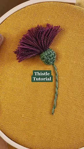 Thistle Embroidery Stitch Tutorial