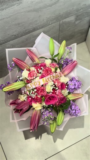 Birthday Bouquet of Lilies — Elegant Florist Arrangement
