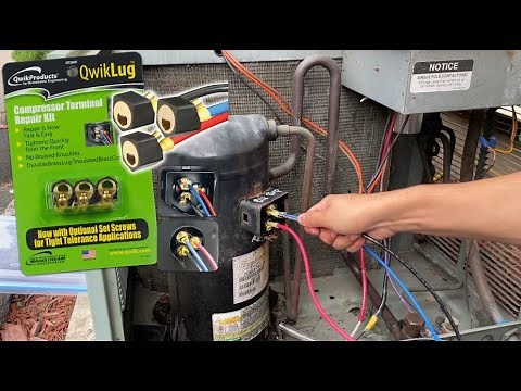 AC Not Cooling P8: Compressor Spade Connectors Damaged? | How To Replace Wires - QwikLug® Repair Kit