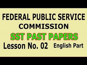 (Pedagogy) SST past papers (FPSC) Lesson no. 02