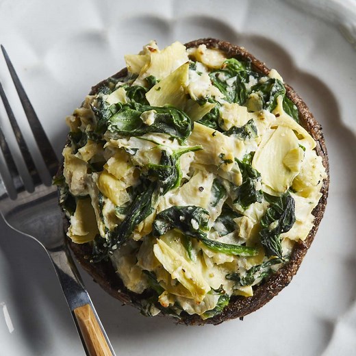 Spinach & Artichoke-Stuffed Portobello Mushrooms