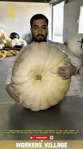 Innovation in Giant Pumpkin Cutting #workersvillage #skilledworker #tools