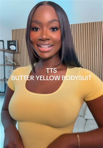 Butter yellow soft bodysuit with tummy control ☺️☺️ #tummycontrolshapewear #tummycontroltop #bodysuit #yellowbodysuit #feelingirl