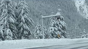 Snow brings scenic views to Stevens Pass