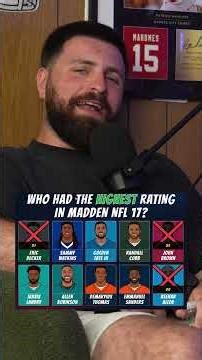 Which Player On This List Had The HIGHEST Madden 17 Rating?🤔🏈 #nflshorts #madden