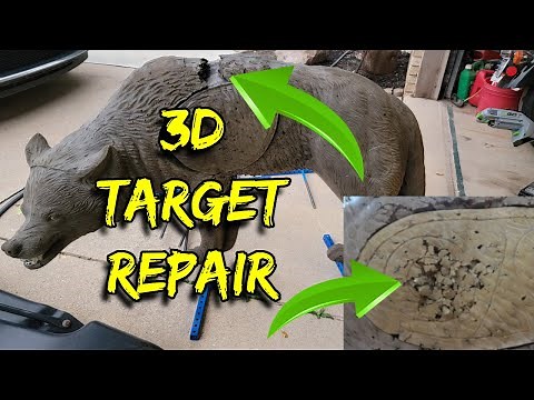 3D Target Repair ; DIY archery target repair