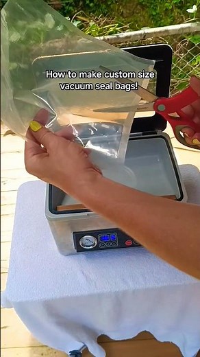 How to make custom sized vacuum seal bags 🤯 #shorts