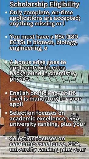 25 Fully Funded Erasmus Mundus Joint Masters International Scholarships (Bioceb), 2026/28 #shorts