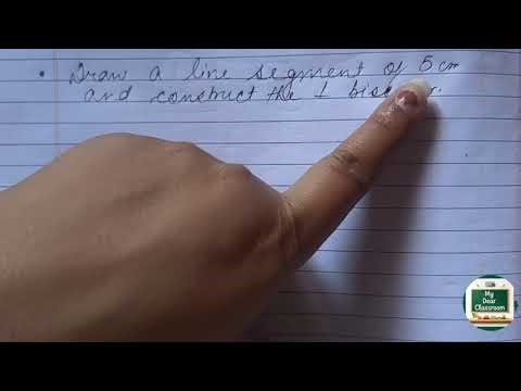 Construction of Perpendicular Bisector | Class 6 Maths | Step-by-Step