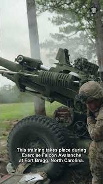 U.S. Army Paratroopers Conduct Artillery Live Fires During Falcon Avalanche