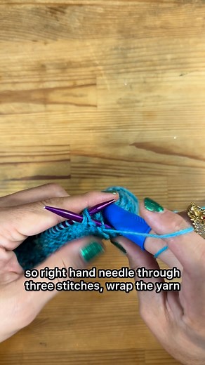 6.8K views · 173 reactions | Quick Knit Reminder- purl 3 together, p3tog | Yarn Dragon | Facebook