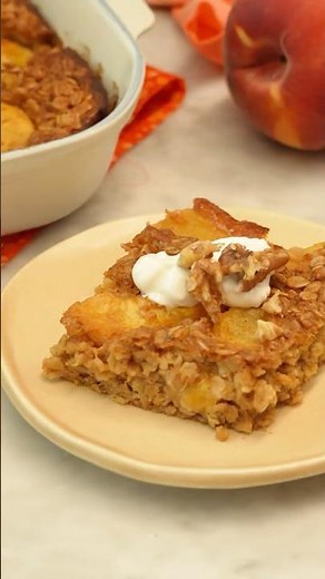 Peach Baked Oatmeal Recipe!