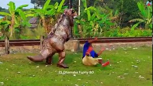 44M views · 539K reactions | Dinosaur Attack Prank in Public | Jurassic World Attack In Real Life | Comedy Club | Facebook