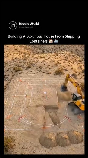Matrix World | This Viral Arabic-Language Post Showcases A 65-Second Time-Lapse Of A Modern Two-Winged Luxury Home Built From Eight Shipping Containers In... | Instagram