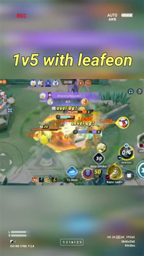 Leafeon is beast||4ko with leafeon||#pokemonunite #gameplay #pokemon #newpokemon