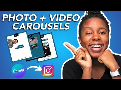 How to Combine Video and Photos Into One Instagram Carousel (Canva Tutorial)