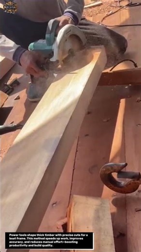 Insane Wood Cutting Precision 🔥 Boat Frame Build Process You Must See!