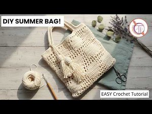 Easiest Crochet Market Bag Tutorial | Beautiful Mesh Stitch Pattern