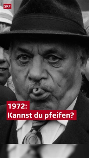 1972: Pfeifkonzert auf den Strassen von Basel 😗Kannst du pfeifen? #SRFArchiv | SRF Schweizer Radio und Fernsehen