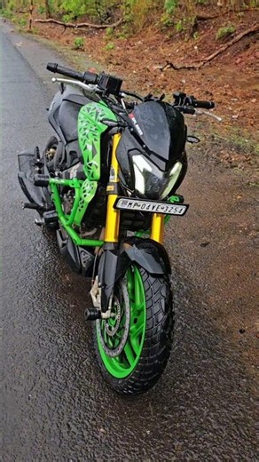 Dominar 400 Modified Headlight Testing In Rain #dominar400 #headlight #modification #shorts