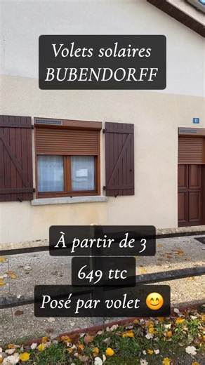 1.6K views | Volets roulants solaires Bubendorff ☀️☀️☀️ | SARL blois fils | Facebook