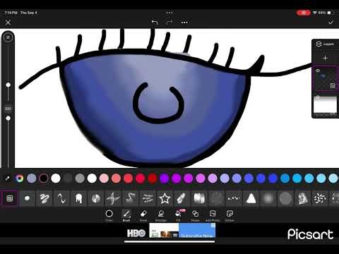 How I draw an eye in digital art